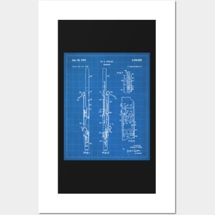 Bassoon Patent - Musician Classical Music Art - Blueprint Posters and Art